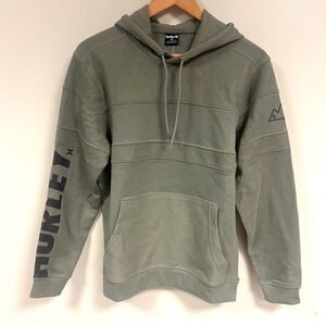 Hurley Highroads Fleece army green sweatshirt Size XS